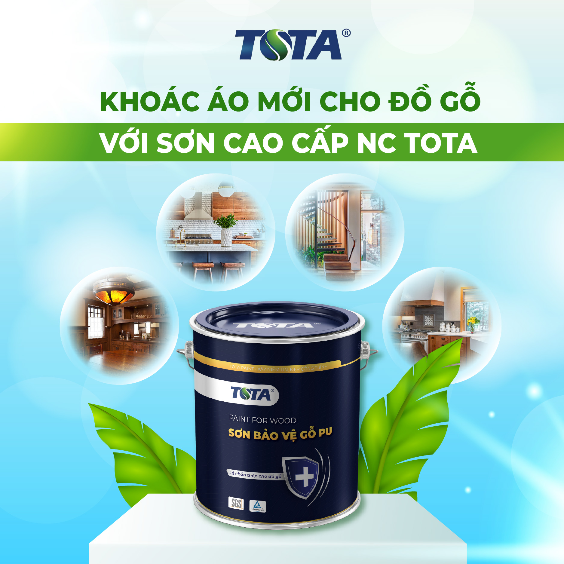 Sơn NC ToTa Paint - trợ thủ đắc lực ngành mộc