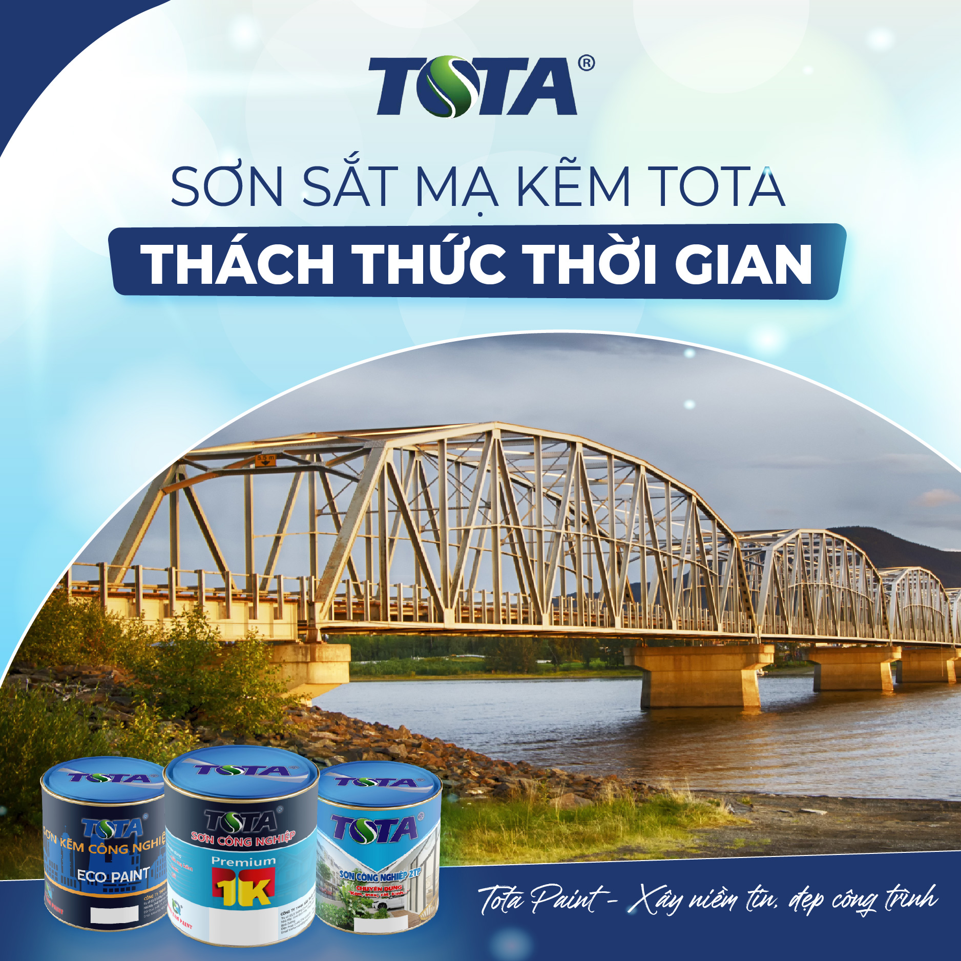 Sơn cầu đường Tota Paint - Thách thức thời gian