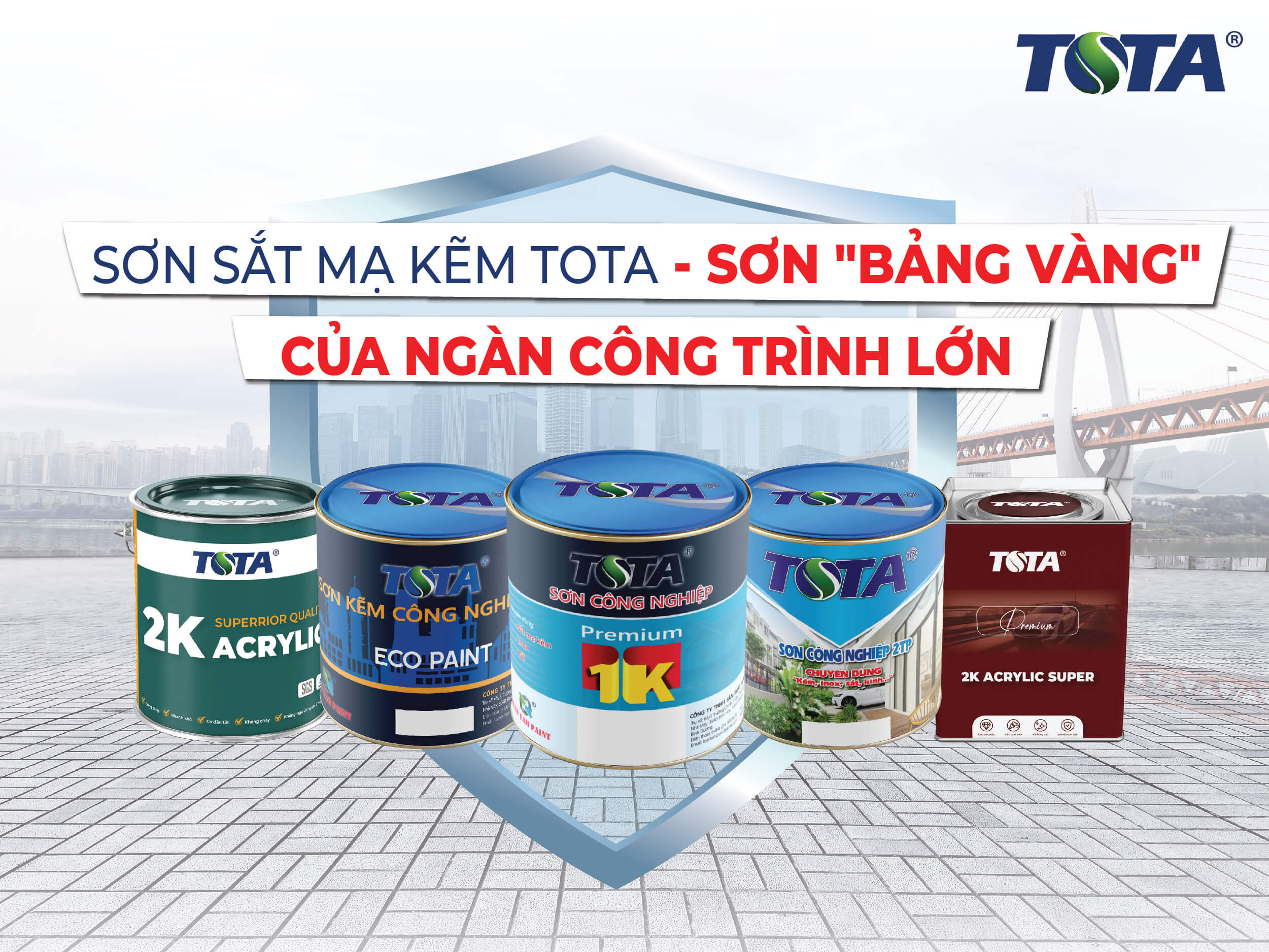 Bộ sưu tập sơn sắt mạ kẽm ToTa Paint