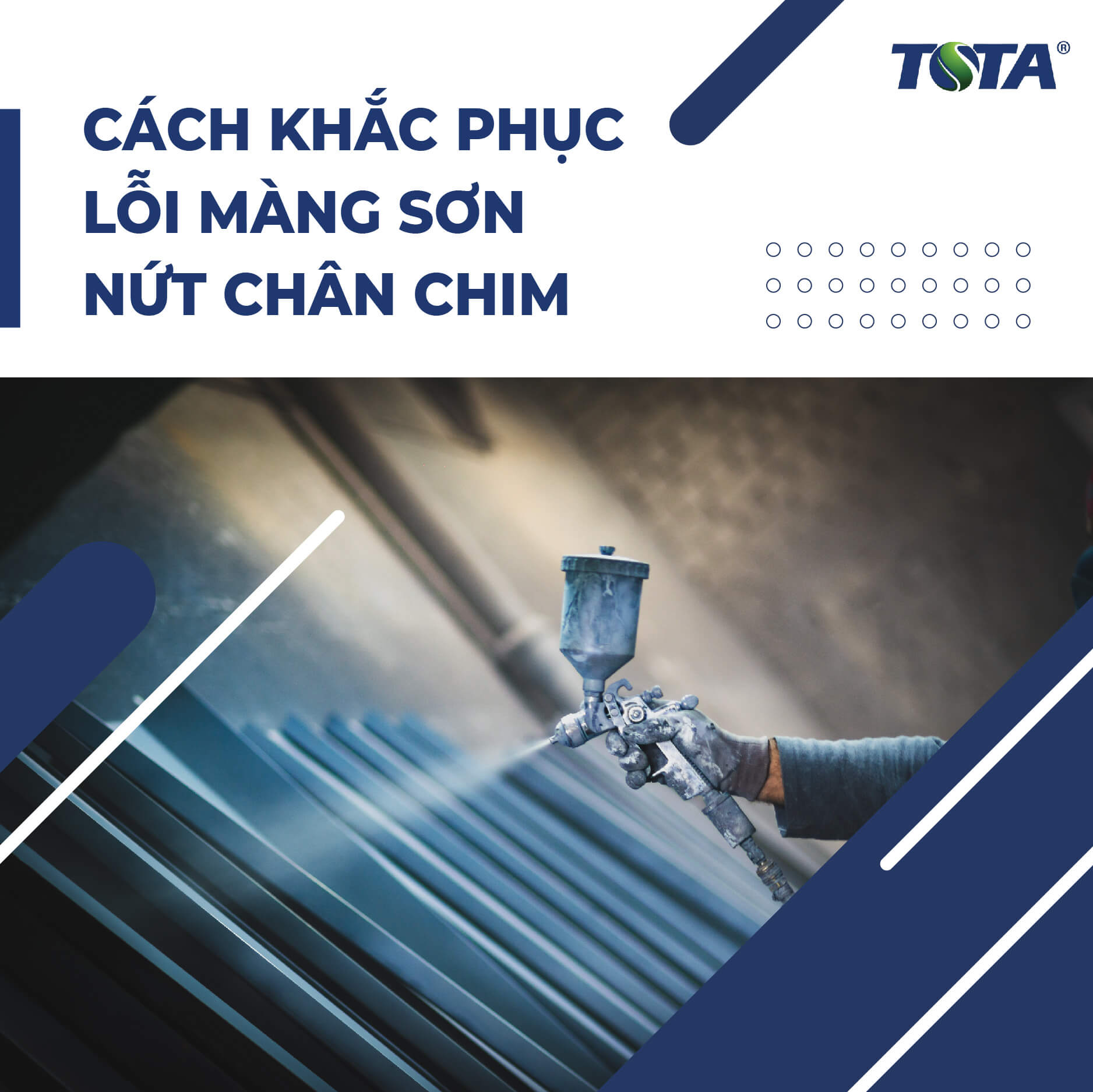 Cách khắc phục lỗi màng sơn nứt chân chim