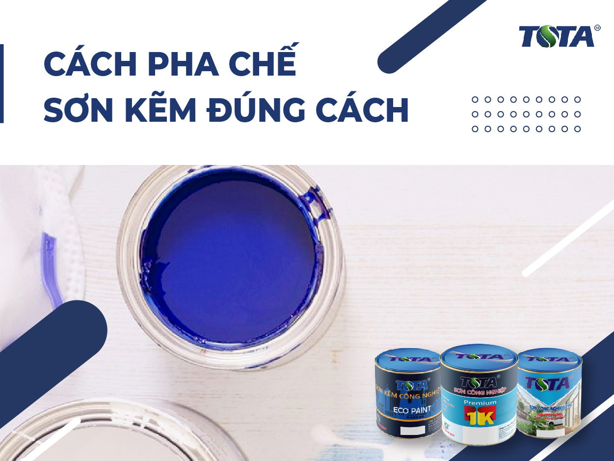 Cách pha chế sơn 2 thành phần và sơn 1K Premium